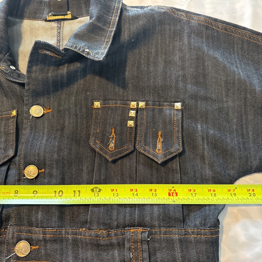 ROCAWEAR WOMEN LONG SLEEVE JEAN JACKET SIZE m - Picture 6 of 7